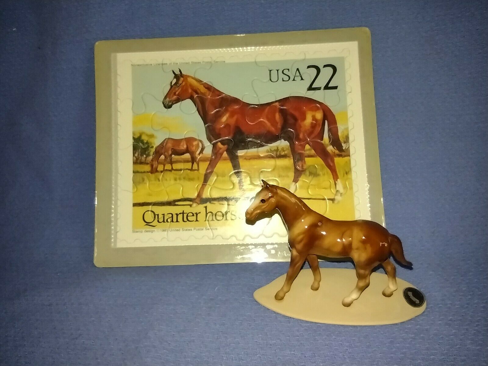 Hagen Renaker Horse Stamp Horse-quarter Horse