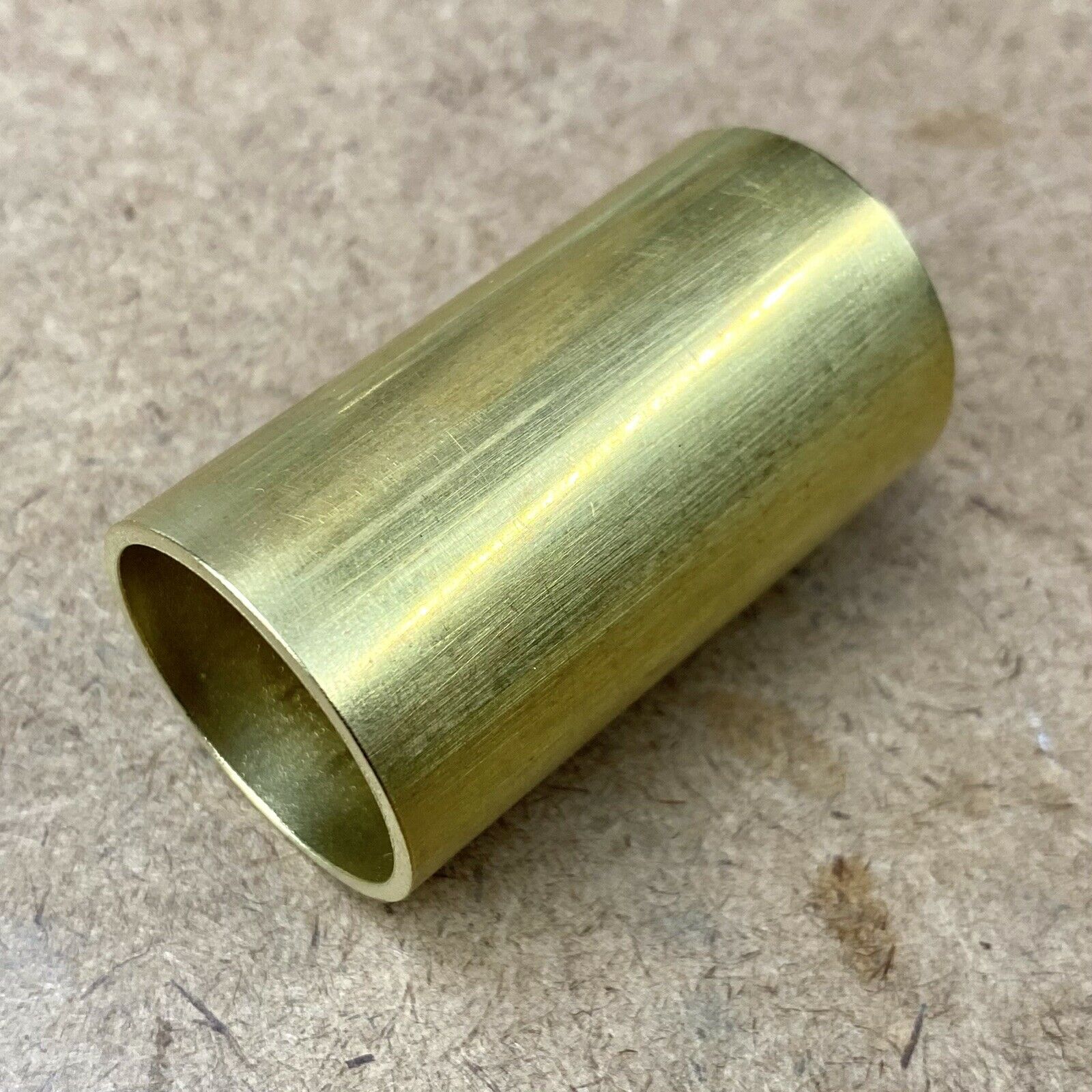 1-1/8" Od Brass Straight Connector For Player Piano Restoration 2" Long