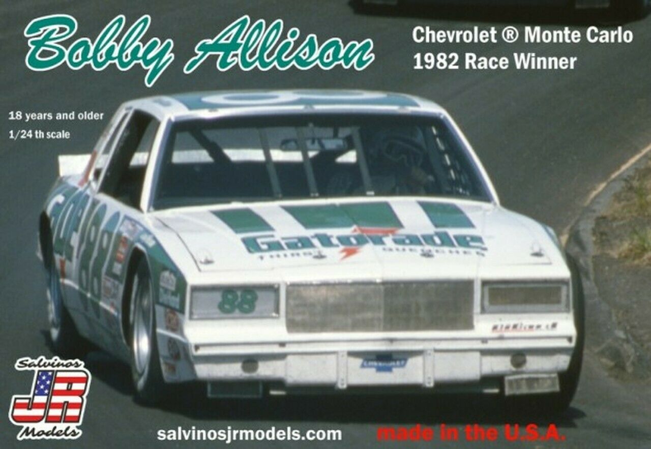 Salvinos Jr Models Bobby Allison #88 Gatorade Flatnose 1982 Monte Carlo Model Ki