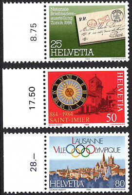 1984 Switzerland #744-746 Lausanne Permanent Headquarters Int. Olympic Committee