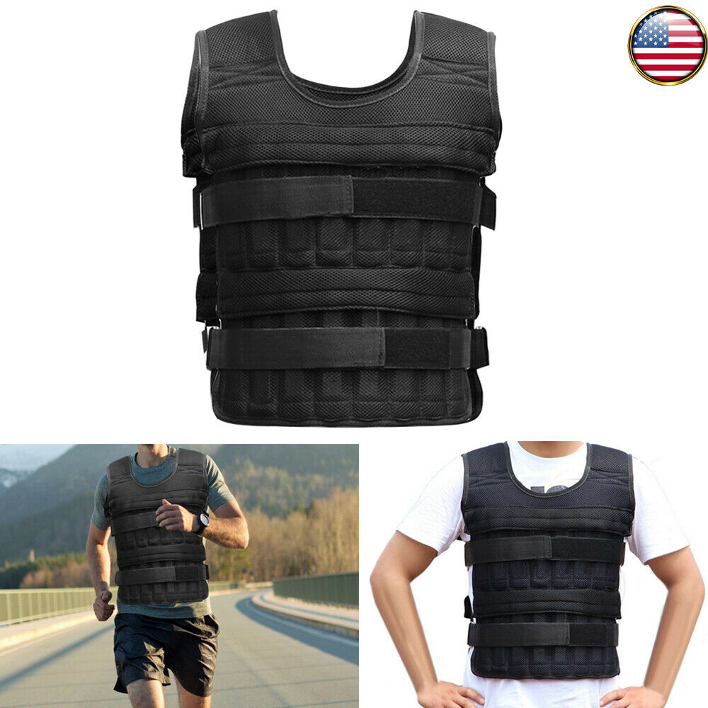 Adjustable Load-bearing Max 15kg Vest Jacket For Exercise Fitness Training Tool