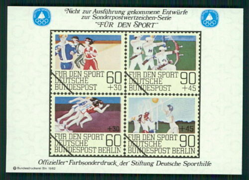Germany Sports Aid Olympic Committee S/s Unissued Designs Volleyball M2333