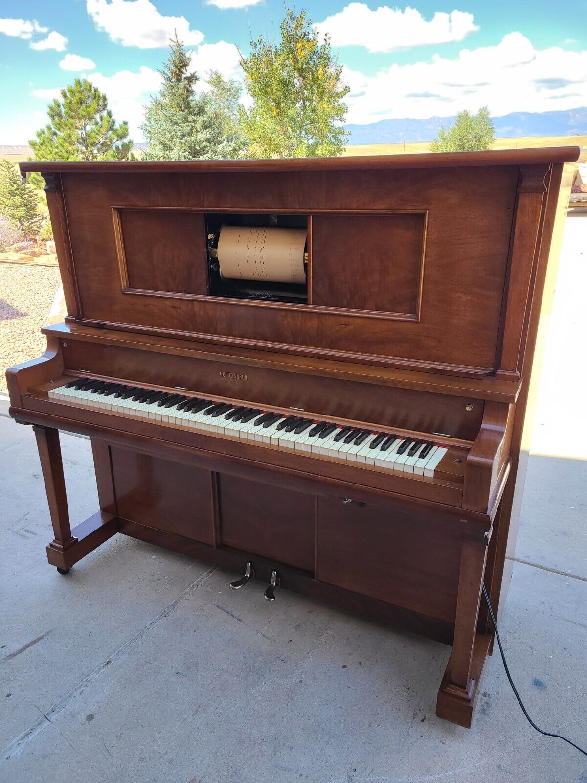 Antique 1915 Gulbransen Self Playing Player Piano, Works And Sounds Great