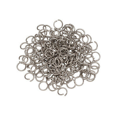 1000pcs Standard 304 Stainless Steel Open Jump Rings Unsoldered Loop Pick 4~10mm