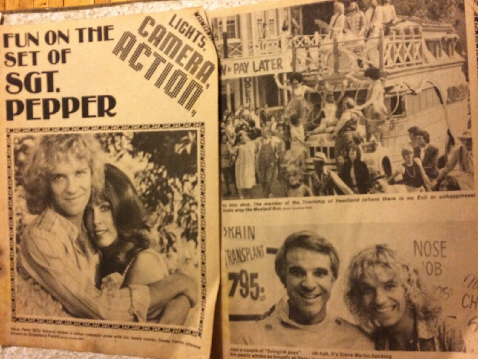 The Bee Gees, Sergeant Pepper, Two Page Vintage Clipping