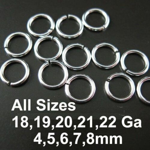 Sterling Silver Open Jump Rings (all Sizes) Wholesale Bulk Lots