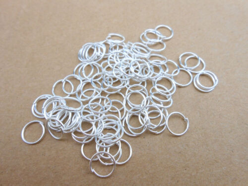 500pcs 3-9mm Make Jewelry Findings 925 Sterling Silver Plate Opening Jump Rings