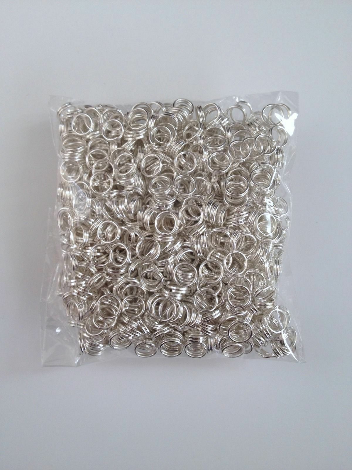 1000 Pcs Silver Plated Split Open Double Loop Jump Rings 5mm Jewelry 37d Ring