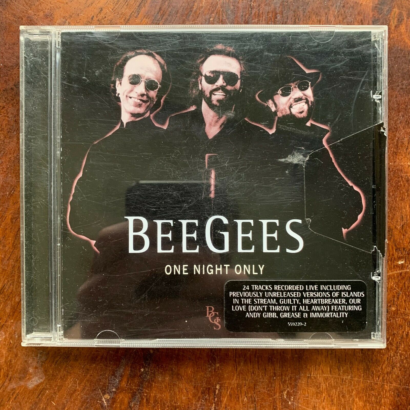 Bee Gees One Night Only Cd 1998 Double Live Album Rock Pop