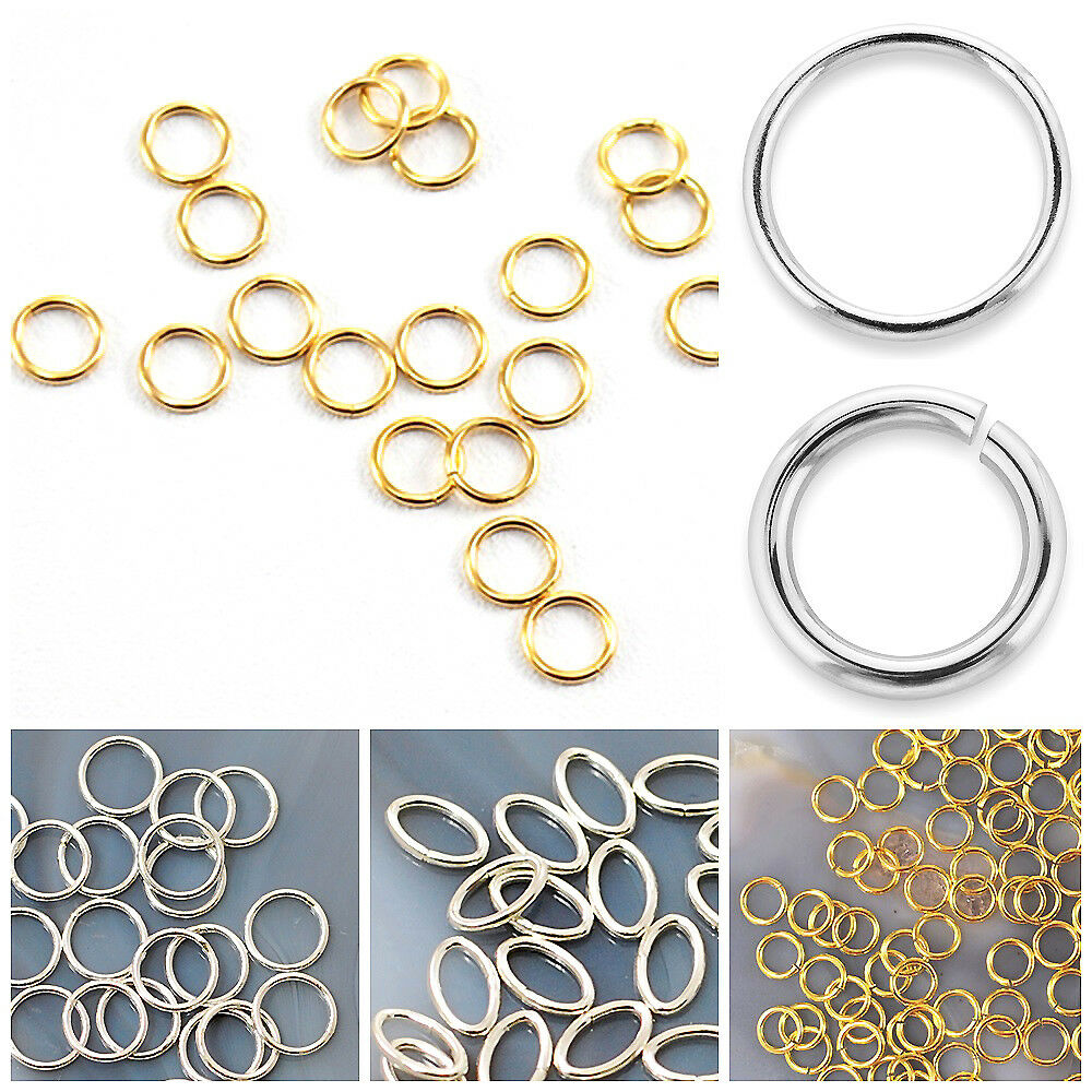 Jump Ring Finding Sterling Silver Gold Filled Open Closed 3mm 4mm 5mm 6mm 20pcs