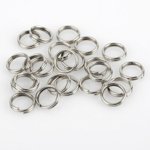 100pc 4-10mm Metal Round Split Rings Small Double Ring For Jewelry Making Diy