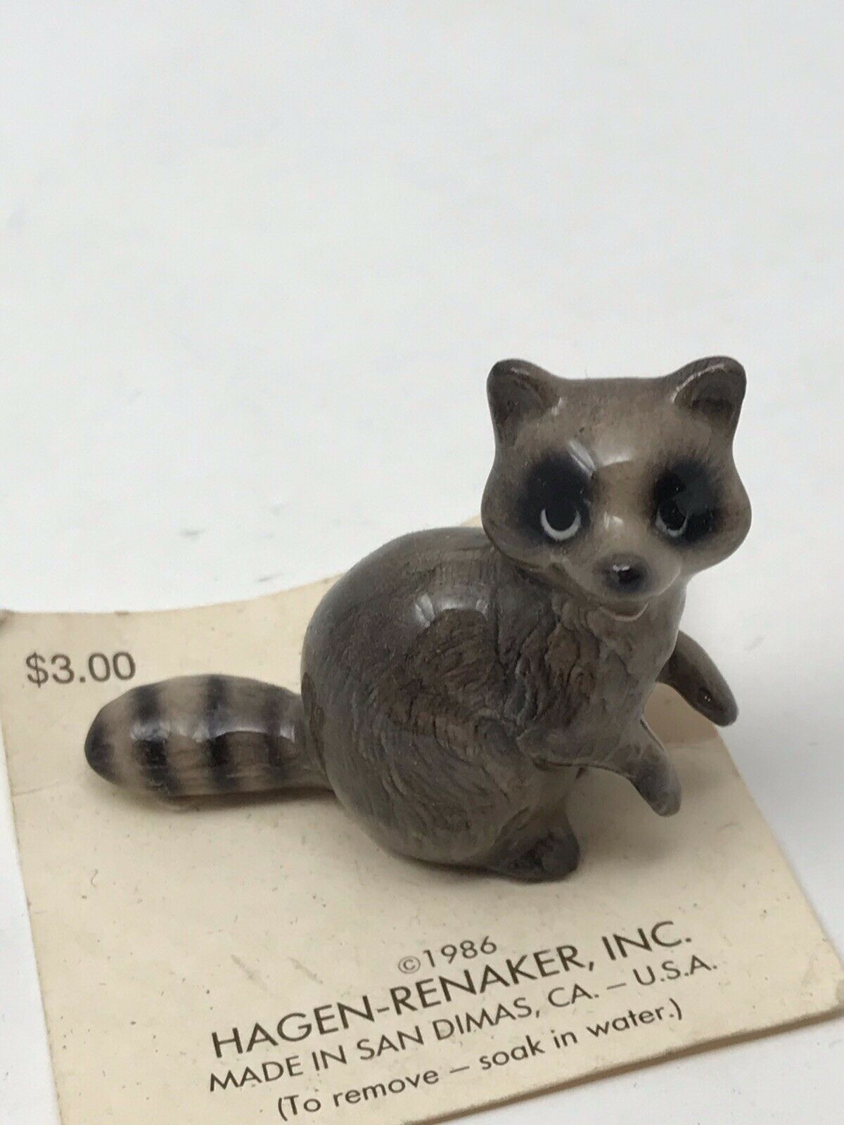 Vintage Hagen Renaker Baby Raccoon Early Wildlife Figurine Animal Ceramic