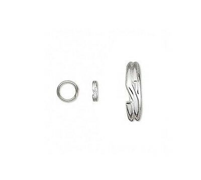 50 Pure Stainless Steel Hypo Allergenic Round Split Rings Double Ring Finding