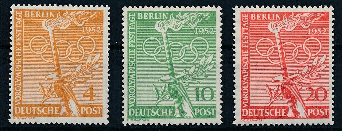[i2187] Germany 1952 Olympics Good Set Of Stamps Very Fine Mnh $45