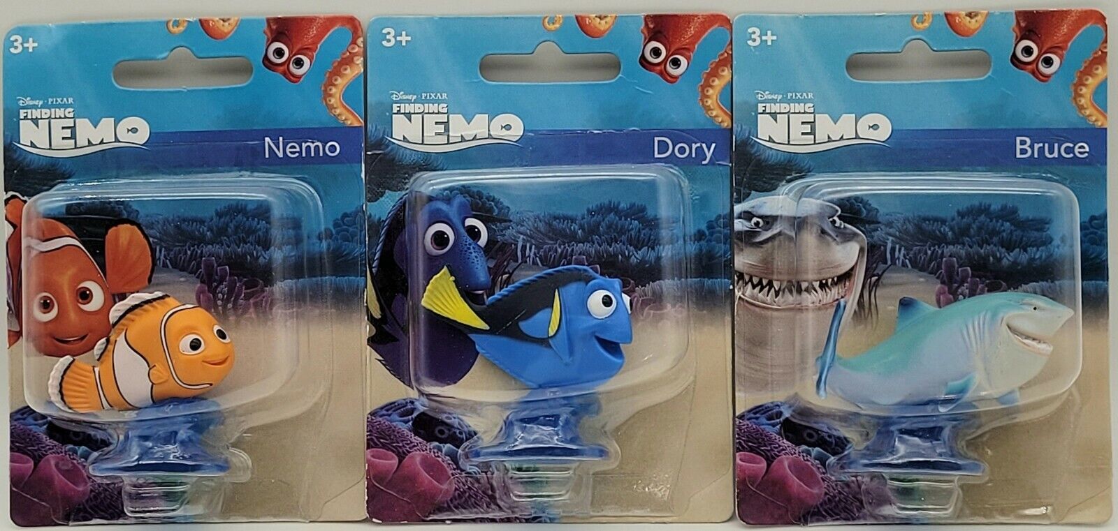 Finding Nemo Collectable Figurines Nemo Dory Bruce Disney Pixar Lot Of 3